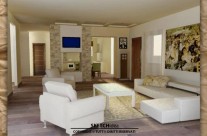 Rendering studio di un abitazione privata